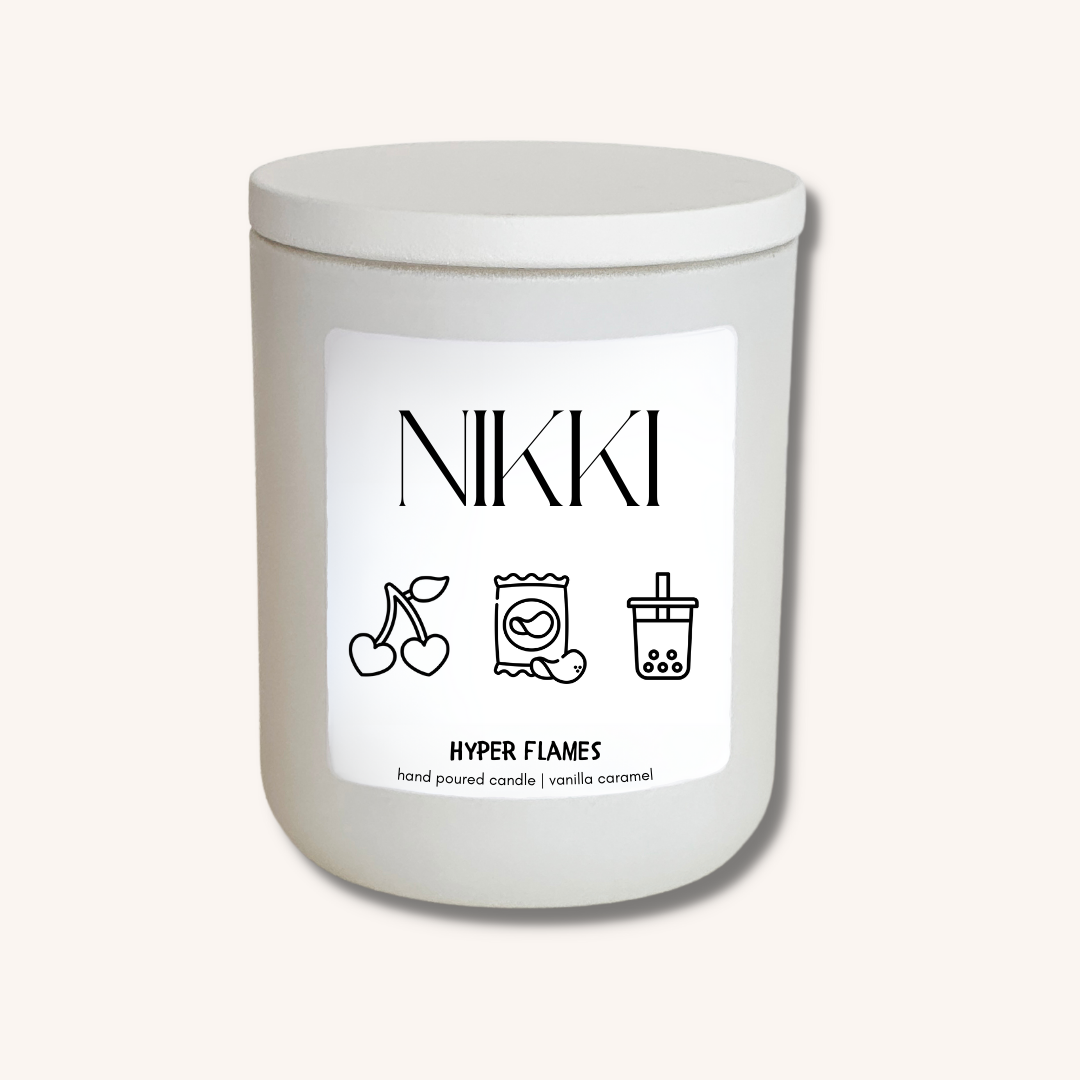 Personalised Icon Name Candle